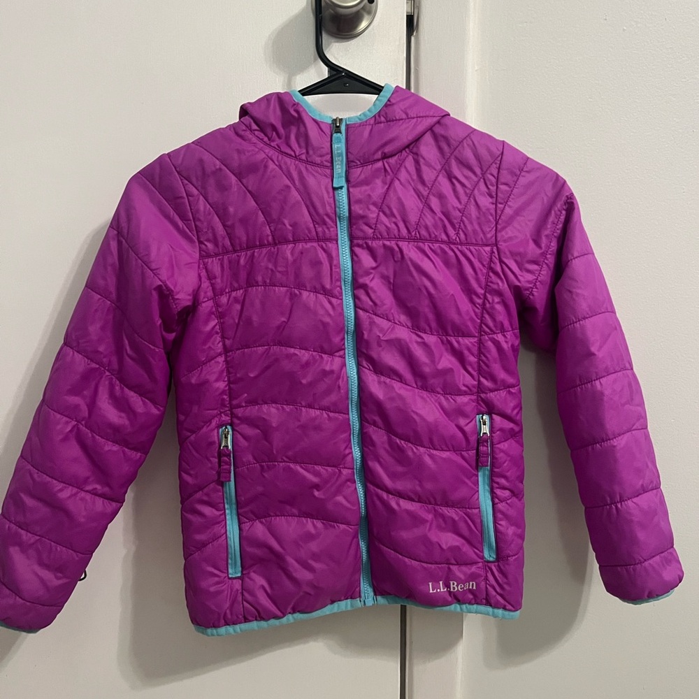 L.L. Bean Kids Magenta Puffer Jacket
